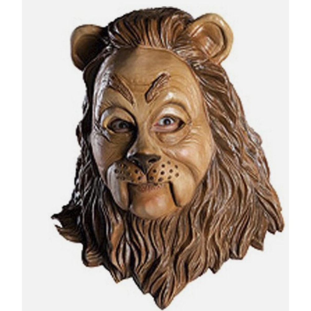 VINTAGE WIZARD OF OZ COWARDLY LION FULL HEAD LATEX MASK HALLOWEEN